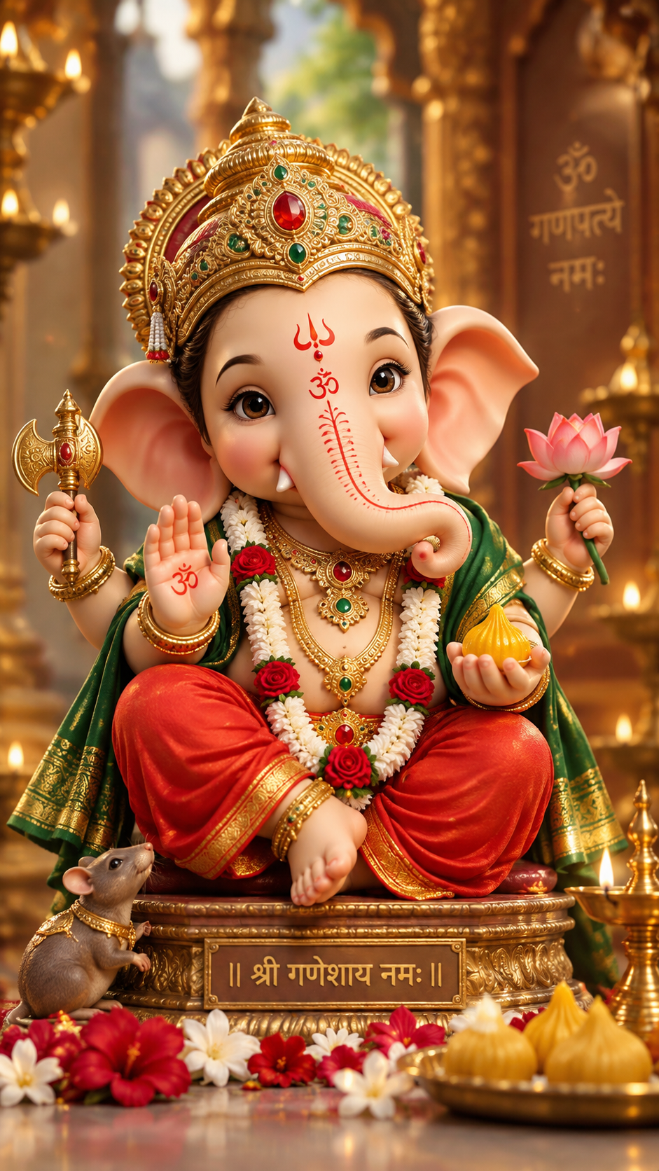 Brass Ganesh Laddoo